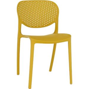 Plastová stohovatelná židle Shlelfe žlutá