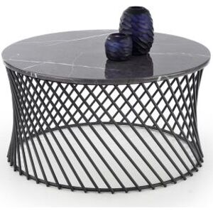 Konferenční stolek MINERWA, šedý mramor/černá