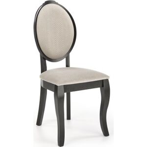 Jídelní židle VELO černá/béžová