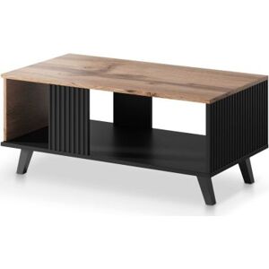 Konferenční stolek Random LAW-1 dub wotan/černá