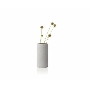 Světle šedá váza COLUNA M, výška 24 cm