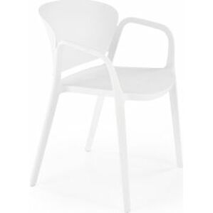 Stohovatelná zahradní židle K491 bílá