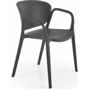 Stohovatelná zahradní židle K491 černá