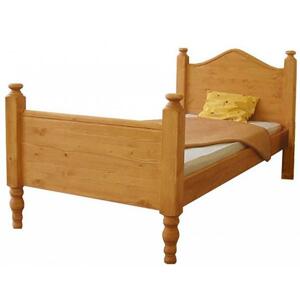 Dřevěná postel Rustical jednolůžková