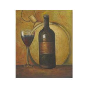 Obraz - Zátiší s červeným vínem