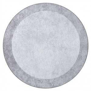 Koberec MIRO 51648.802 mramor, světle šedý kruh