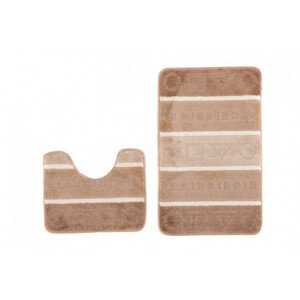 Sada koupelnových koberečků MULTI B5015 Figury béžový