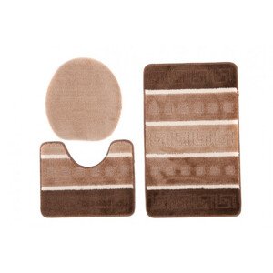 Sada koupelnových koberečků MULTI C5016A CAMEL hnědý řecký