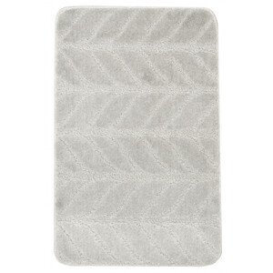 Koupelnový kobereček Classic 1 šedý, lístky