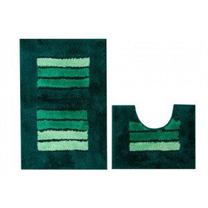 Sada koupelnových koberečků Jarpol Classic Siena lahvově zelená