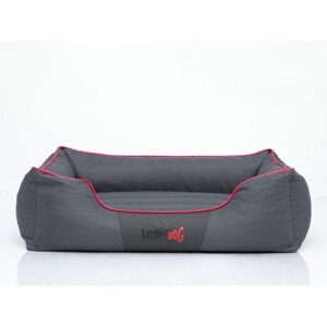 Pelíšek Comfort XL šedý / červený