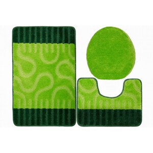 Sada koupelnových koberečků RONDA zelená