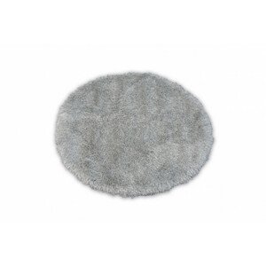 Koberec Love shaggy stříbrný 120 cm kruh