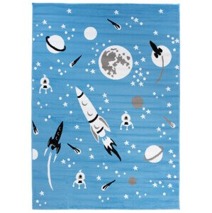 Dětský koberec PINKY DE14A  Space modrý