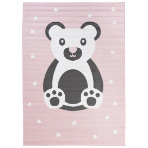 Dětský koberec PINKY DF04A  Bear růžový