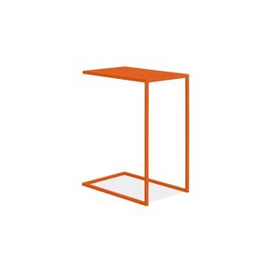 Oranžový odkládací stolek ve tvaru C Layer