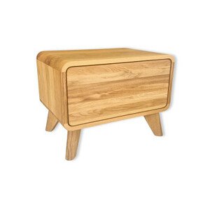 Dřevěný Postelia noční stolek DEIRA 1Z 50x40x45 cm - Provedení masiv Buk nebo za příplatek Dub