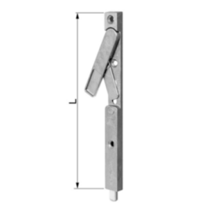 Zástrč pro dřevěné vstupní dveře vůle 4 mm, délka 180 mm