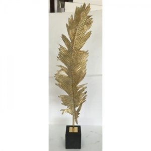 KARE Design Dekorace Zlaté Péro 147cm