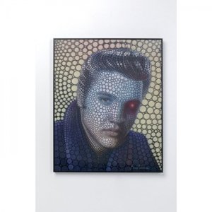 KARE Design Zarámovaný obraz Elvis Presley Rock and Roll Star (3D efekt) 70x57cm