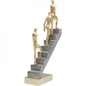KARE Design Soška Postavy stoupající po schodišti 36cm