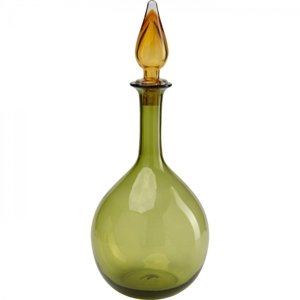 KARE Design Zelená skleněná váza Honeymoon Lid 38cm