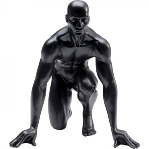 KARE Design Soška Muž Sprinter - černá, 25cm