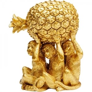 KARE Design Soška Opice s ananasem 16cm