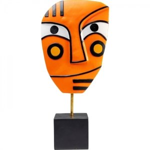 KARE Design Dekorace Face - oranžová, 50cm