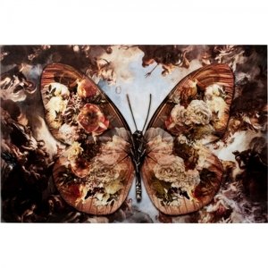 KARE Design Skleněný obraz Mytologický Motýl 150x100cm