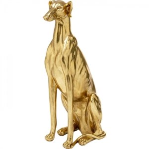 KARE Design Soška Greyhound Bruno - zlatá, 80cm