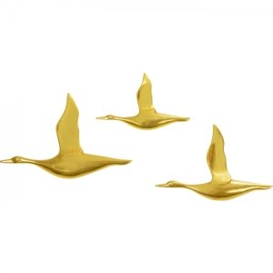 KARE Design Dekorace na zeď Flying Ducks (set 3 kusů)
