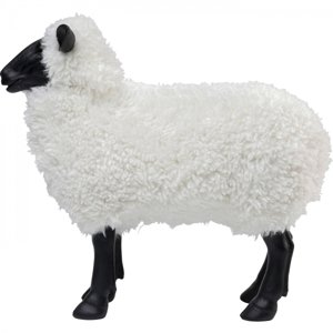 KARE Design Soška Ovce - bílá, 48cm