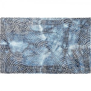 KARE Design Kusový koberec Stamp Blue 170x240cm