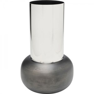 KARE Design Hliníková váza Vesuv - černá, 42cm