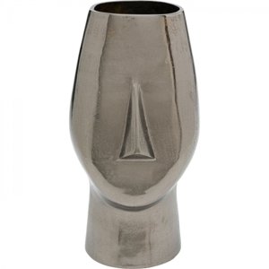 KARE Design Šedá kovová váza Viso 25cm
