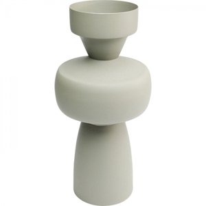 KARE Design Šedá kovová váza Caruso 48cm