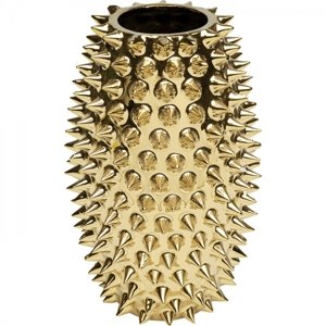 KARE Design Keramická váza Sting - zlatá, 21cm