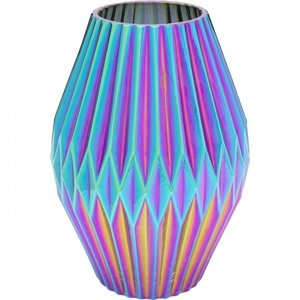KARE Design Skleněná váza Sky - modrá, 25cm