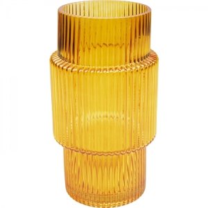 KARE Design Skleněná váza Bella Italia - oranžová, 26cm