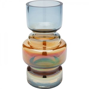 KARE Design Skleněná váza Phenom - vícebarevná, 18cm