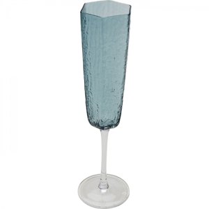 KARE Design Champagne Sklenice Cascata - modrá