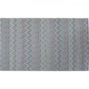 KARE Design Venkovní koberec Zigzag - modrý, 160x230cm
