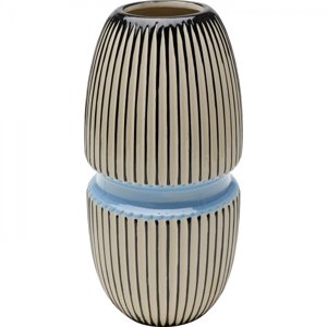 KARE Design Porcelánová váza Calabria - modrá, 31cm