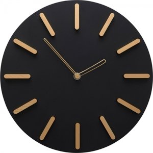 KARE Design Nástěnné hodiny Central Park černé Ø30cm