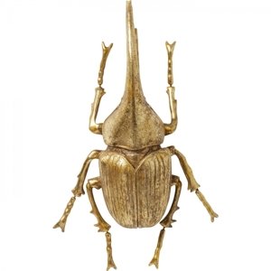 KARE Design Nástěnná dekorace Herkules Beetle - zlatá