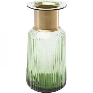 KARE Design Zelená skleněná váza Barfly 30 cm