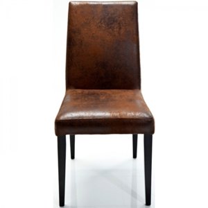 KARE Design Hnědá čalouněná jídelní židle Casual Vintage