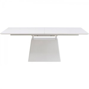 KARE Design Rozkládací jídelní stůl Benvenuto - bílý, 200(50)x110cm