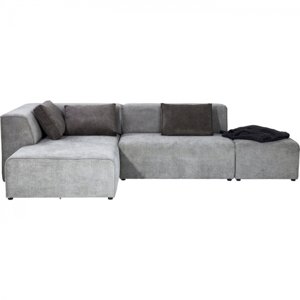 KARE Design Rohová sedačka Infinity Otoman - šedá, levá